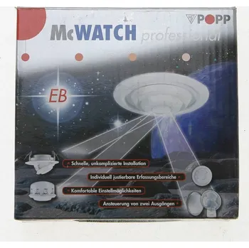 Pohybové čidlo POPP Senzor 360° 2 kanály 2300W vestavný IP20