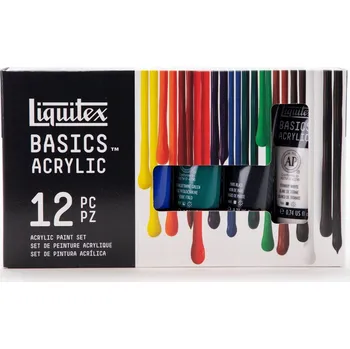 Vodová barva Akrylové barvy Liquitex vícebarevné 12 ks 22 ml