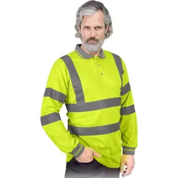 pracovní tričko Reis POLO FLUO Y výstražné tričko žluté