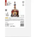 EMOS DCLW11 LED vánoční kostel, 17,5 cm, 3x AA, vnitřní, teplá bílá