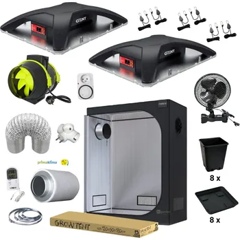 Pěstební box higarden LED Set 200W GENT Photon - 120x60x180cm