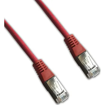 Síťový kabel FTP patch kabel OPTIX Cat.5e, červený Délka: 0,25m