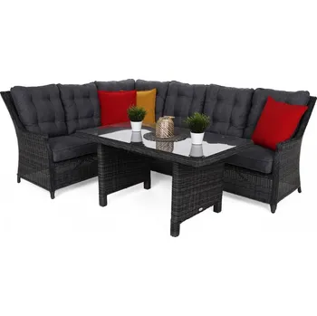 Zahradní sestava Zahradní sedací souprava levý roh umělý ratan