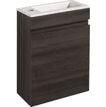 Naturel Koupelnová skříňka s umyvadlem Naturel Verona 40x53,2x22 cm tmavé dřevo VERONA40TD VERONA40TD