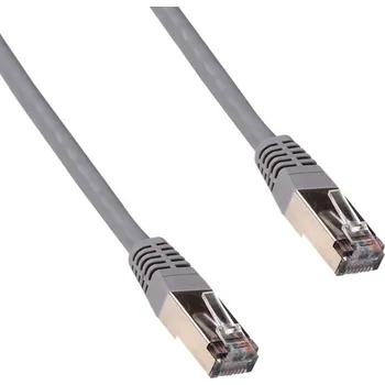 Síťový kabel FTP patch kabel OPTIX Cat.5e, šedý Délka: 0,5m