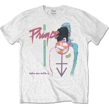 Pánské tričko Prince Tričko Take Me With U Unisex White L