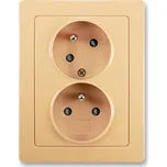 ABB 5513J-C02357 D1 Swing zásuvka dvojnásobná s ochr. kolíkys clonkamis natoč. dutinou