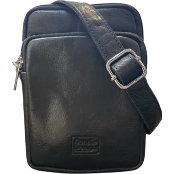 Pánská menší kožená crossbody Sendi Design černá V-819 black