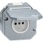 ABB 5518-2750 Garant zásuvka jednonásobná s víčkem, Al, IP 55