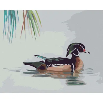 zuty Zuty - Malování Podle Čísel - Kachna Na Vodě (D. Rusty Rust), 40X50 Cm, Plátno