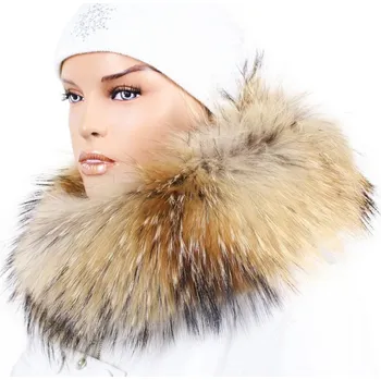 Kožešinový lem na kapuci - límec mývalovec M 42/23 (70 cm)