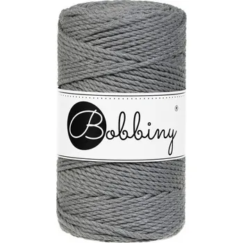Příze Bobbiny 3PLY Macrame Regular 3 mm kamenná šedá (Stone Grey)