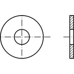 PROFISTYL DIN 440R podložka pro dřevěné konstrukce, forma R (kruh otvor) žárový pozink Varianta: DIN 440R podložka pro dřevěné konstrukce žárový zinek (11x34x3,0mm) M10