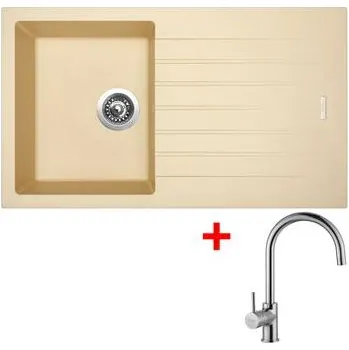 Granitový dřez Sinks PERFECTO 860 Sahara + Vitalia