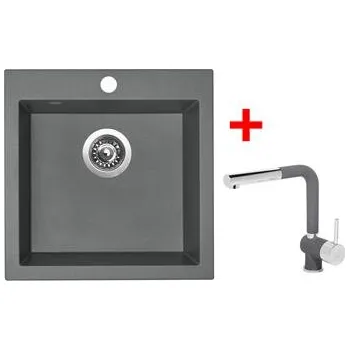 Kuchyňský dřez Sinks VIVA 455 Titanium + Mix 3 P GR