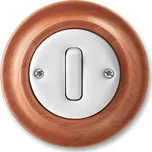 ABB 3559K-C86345 52 Ovládač přepínací, se svorkou N, řazení 6/0 bílá/třešeň