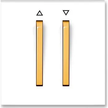 Elektrická zásuvka 3559M-A00662 43 ABB Neo kryt oládání žaluzií dvou kolíbkové bílá ledová oranžová