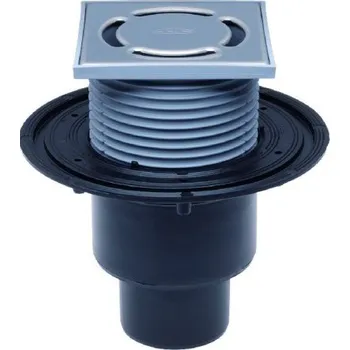 kanalizace HL podlahová vpust DN50/75/110, se svislým odtokem, polyetylen/nerez