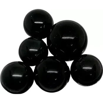 Obsidián duhový č. 4 – sada 100 g broušených kuliček pro harmonii a ochranu