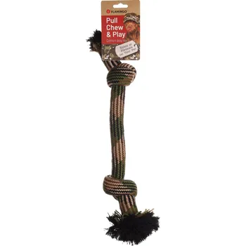 Hračka pro psa Flamingo Joe Hračka pro psy Lano maskáčové 47cm