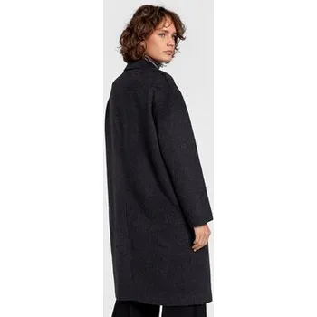 Dámský kabát Calvin Klein Vlněný kabát K20K204629 Šedá Regular Fit 42