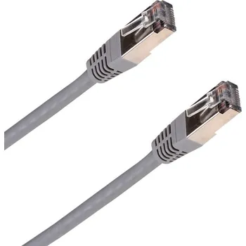 Síťový kabel S/FTP patch kabel OPTIX Cat.6A, šedý Délka: 0,25m