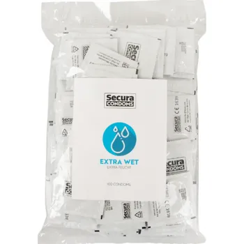Kondom Secura Extra Wet – extra lubrikované kondomy (100 ks)