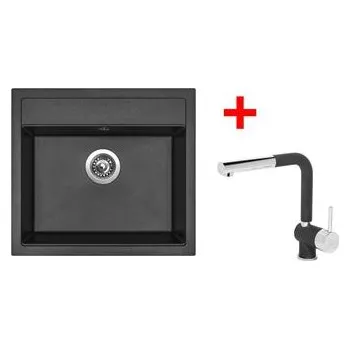 Granitový dřez Sinks SOLO 560 Metalblack + Mix 3 P GR