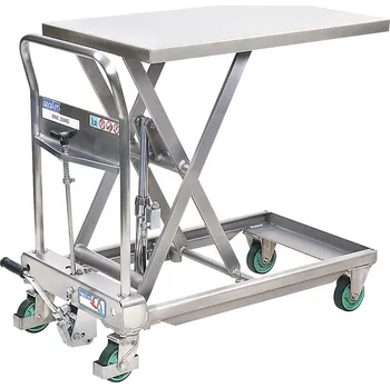 Plošinový vozík Nůžkový zdvižný vozík z ušlechtilé oceli - kaiserkraft
