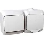 Cedar zásuvka+spínač r.6 WDE000584 bílá Schneider