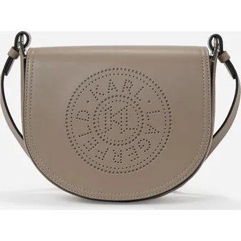 Kabelka KABELKA KARL LAGERFELD K/CIRCLE SADDLE PERFORATED ASH GREY