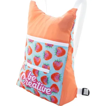 Městský batoh Reklamní SuboBag Folback skládací RPET batoh na zakázku, bílá