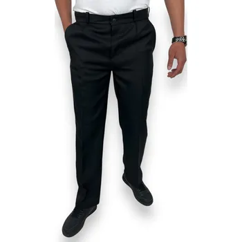 Pánské kalhoty Fashion Pánské černé společenské kalhoty Barva: Černá, Velikost: 54