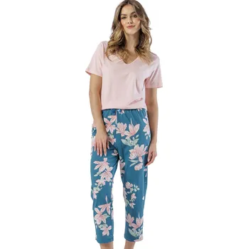 Pánské pyžamo DÁMSKÉ PYŽAMO CELESTE 1577 losos M