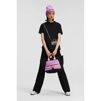 Dámské tričko TRIČKO KARL LAGERFELD KARL K CROSS BAG T-SHIRT BLACK