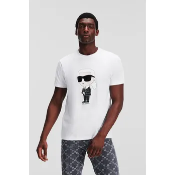 Pánské tričko TRIČKO KARL LAGERFELD IKONIK 2.0 T-SHIRT WHITE