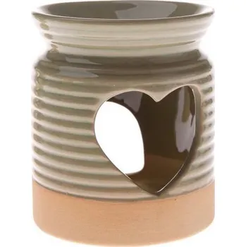 Aroma lampa Porcelánová aromalampa se srdcem, zelená