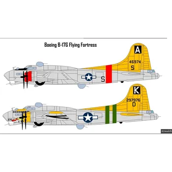 Plastikový model Obtisky Boeing B-17G USAF - BSmodelle BSM480531