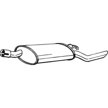 Výfukový systém Zadní tlumič výfuku BOSAL 185-223