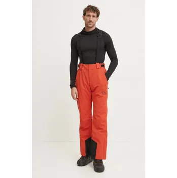 Snowboardové kalhoty Lyžařské kalhoty EA7 Emporio Armani Kitzbuhel Protectum PNCJZ.6DPP27.1672 oranžová 22X, vel. L