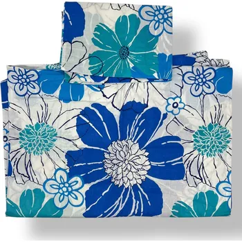 Povlečení Original 4-dílné bavlněné modré povlečení 02 Barva: Modrá, rozměr: 140x200cm