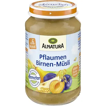 Dětská výživa Alnatura BIO Příkrm se švestkami, hruškami a vločkami