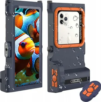 Pouzdro na mobilní telefon VODOTĚSNÉ VODĚODOLNÉ POUZDRO NA POTÁPĚNÍ PRO IPHONE 12 13 14 15 16 PRO