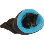 Marysa pelíšek 2v1 mini pro štěňátka/koťátka, modrý/černý