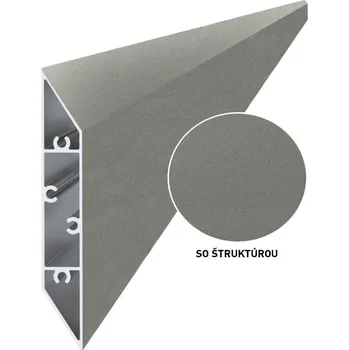 Plot Hliníková plotová lamela AL PV5 SS 2 šedá RAL9007 108 mm x 2 m