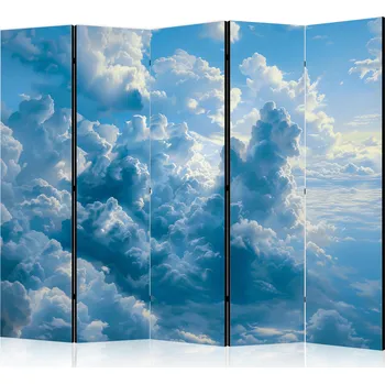 Paraván Paraván - Oceán ve vzduchu: Zvlněné mraky odrážející ranní světlo Velikost: 225x172 cm, Provedení: Jednostranný
