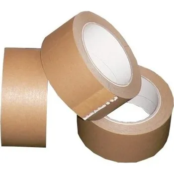 Lepicí páska Lepící páska papírová SOLVENT 50 mm šíře x 50 m návin, hnědá - AKCE! 4595050PAPHN