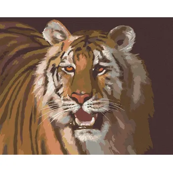 zuty Zuty - Malování Podle Čísel - Tygr Portrét (D. Rusty Rust), 80X100 Cm, Plátno