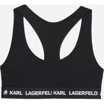 Podprsenka SPODNÍ PRÁDLO KARL LAGERFELD LOGO BRALETTE BLACK