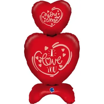 Balónek Grabo Balónek fóliový Samostojné srdce Miluji tě 97 cm